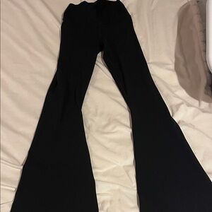 Aerie Black High-Rise Flare Leggings